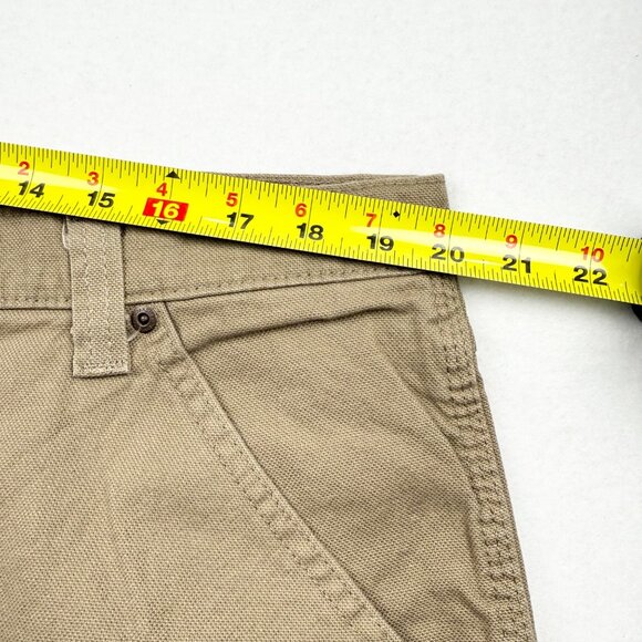 Wrangler Men's Heritage Low Stretch Relaxed Tan Carpenter Pants Size 40x30 NWT - Picture 8 of 11